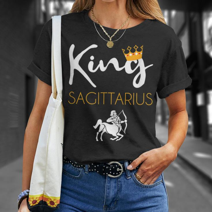 King Sagittarius Astrology Birthday Zodiac Signs Sagittarius T-Shirt Gifts for Her