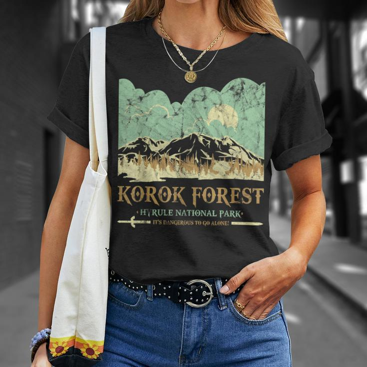 Korok Forest Hyrule National Park Vintage Unisex T-Shirt Gifts for Her