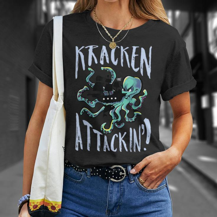 Kracken Attacking T-Shirt Gifts for Her
