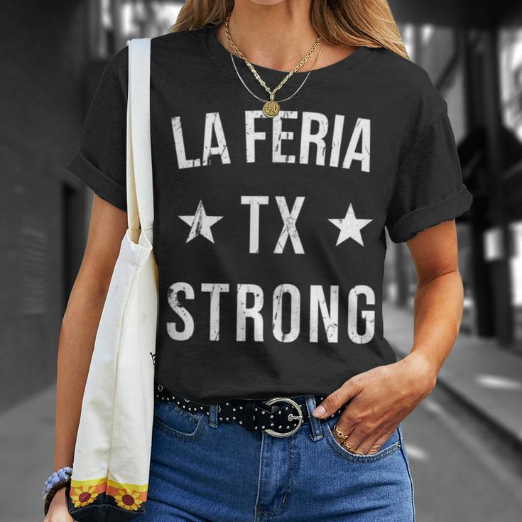 La Feria Tx Strong Hometown Souvenir Vacation Texas T-Shirt Gifts for Her