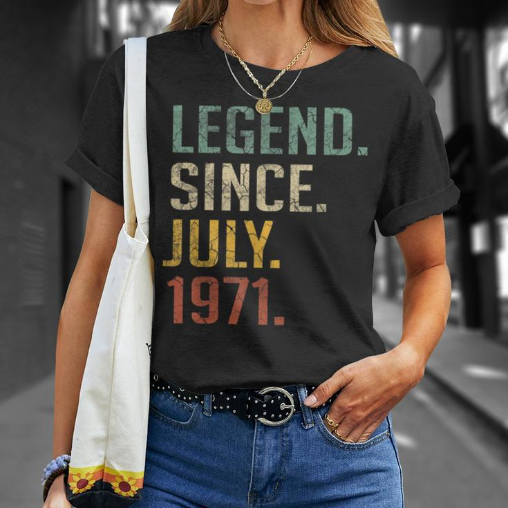 Legend Since July 1971 49Th Birthday Gift 49 Year Old Unisex T-Shirt Gifts for Her