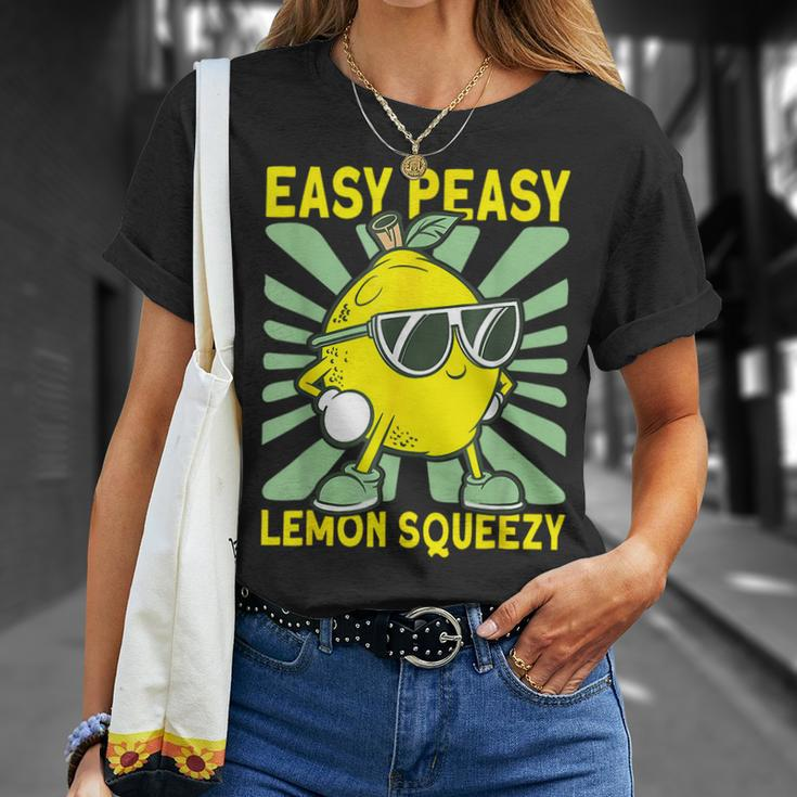 Lemonade Dealer Easy Peasy Lemon Squeezy Lemonade Stand Boss T-Shirt Gifts for Her