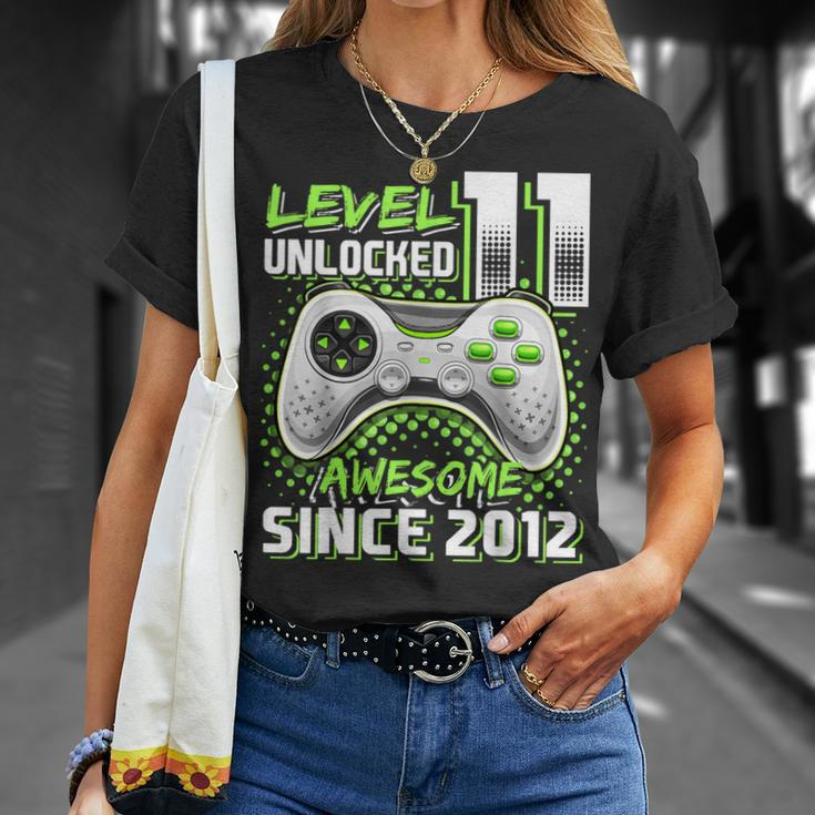 Level 11 Unlocked Awesome 2012 Video Game 11Th Birthday Boy T-Shirt Gifts for Her