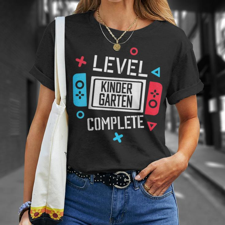 Level Kindergarten Complete Video Game Last Day Of School Unisex T-Shirt Gifts for Her