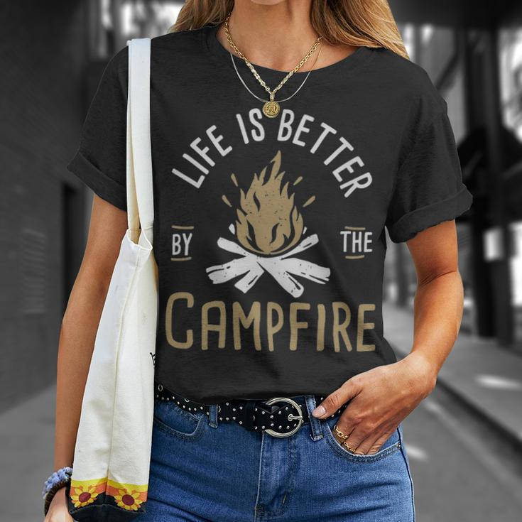 Life Is Better By The Campfire - Life Is Better By The Campfire Unisex T-Shirt Gifts for Her