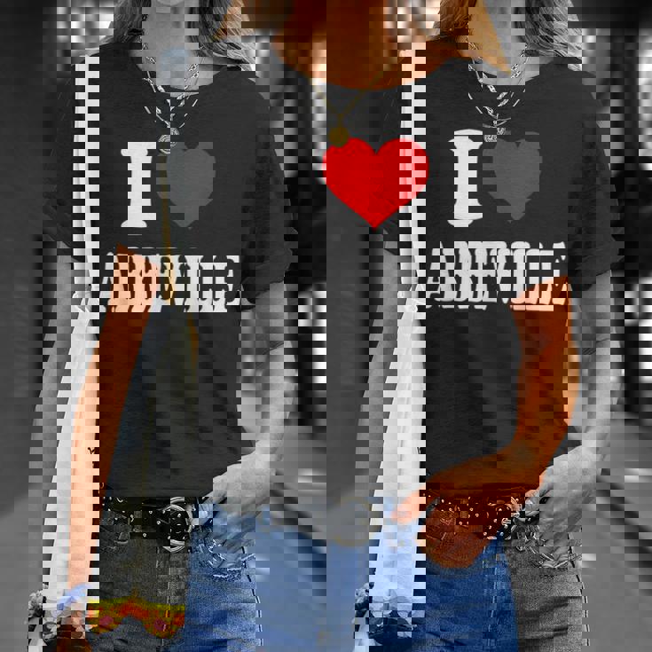 I Love Abbeville T-Shirt Gifts for Her