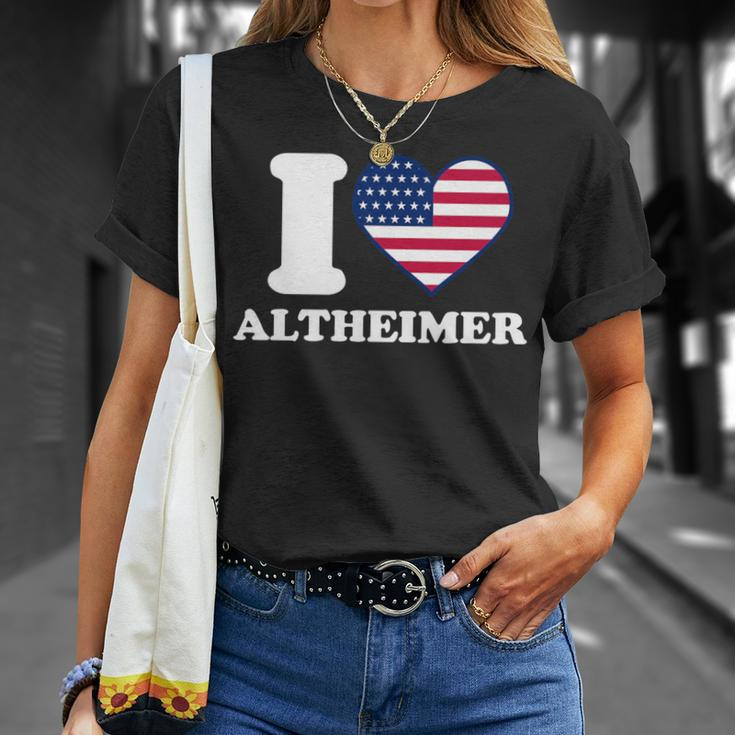 I Love Altheimer I Heart Altheimer T-Shirt Gifts for Her