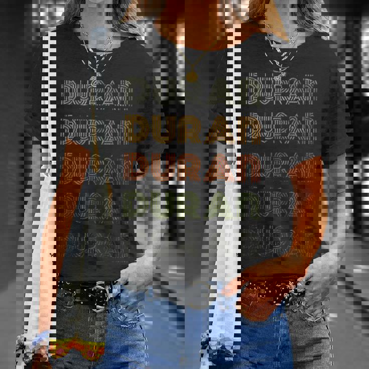 Love Heart Duran GrungeVintage Style Black Duran Unisex T-Shirt Gifts for Her