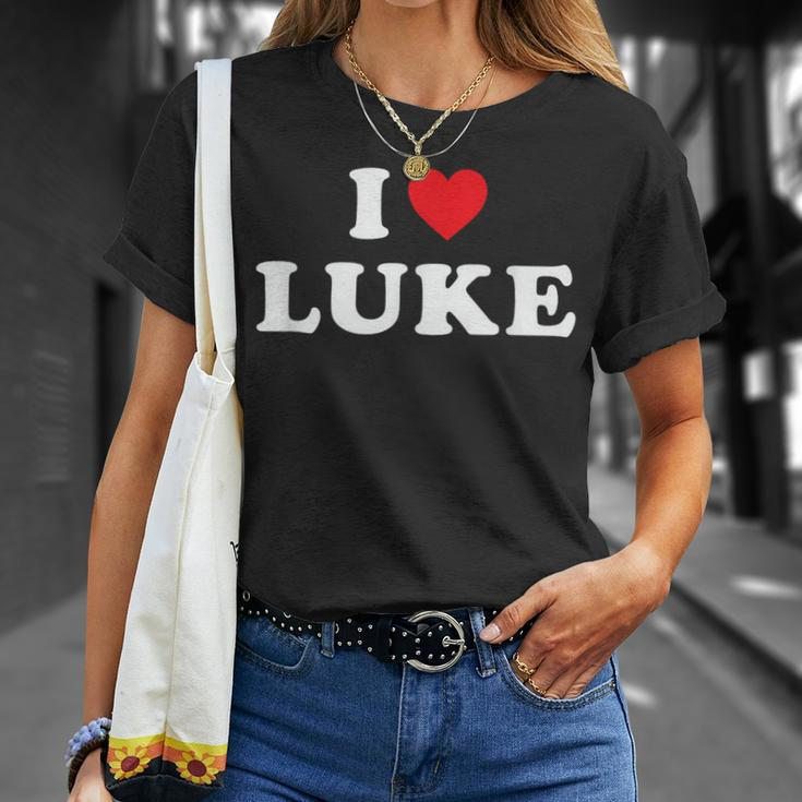 I Love Luke I Heart Luke T-Shirt Gifts for Her