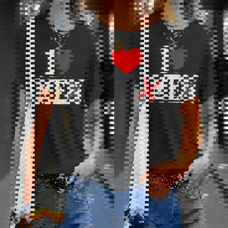 I Love Without The N Heart With N Crossed Out T-Shirt Gifts for Her