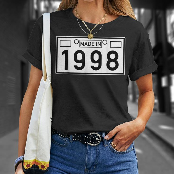 Made In 1998 Car Lover Birthday Gift Design Unisex T-Shirt Gifts for Her