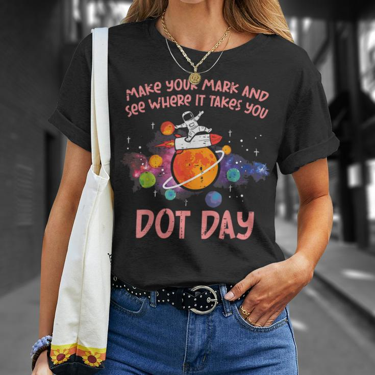 Make Mark Astronaut Space International Dot Day Boys T-Shirt Gifts for Her
