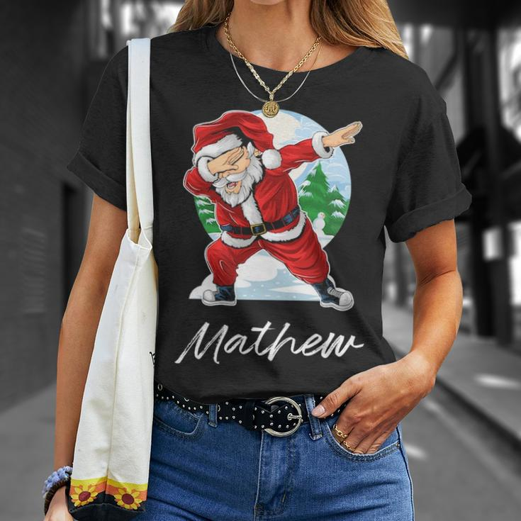 Mathew Name Gift Santa Mathew Unisex T-Shirt Gifts for Her