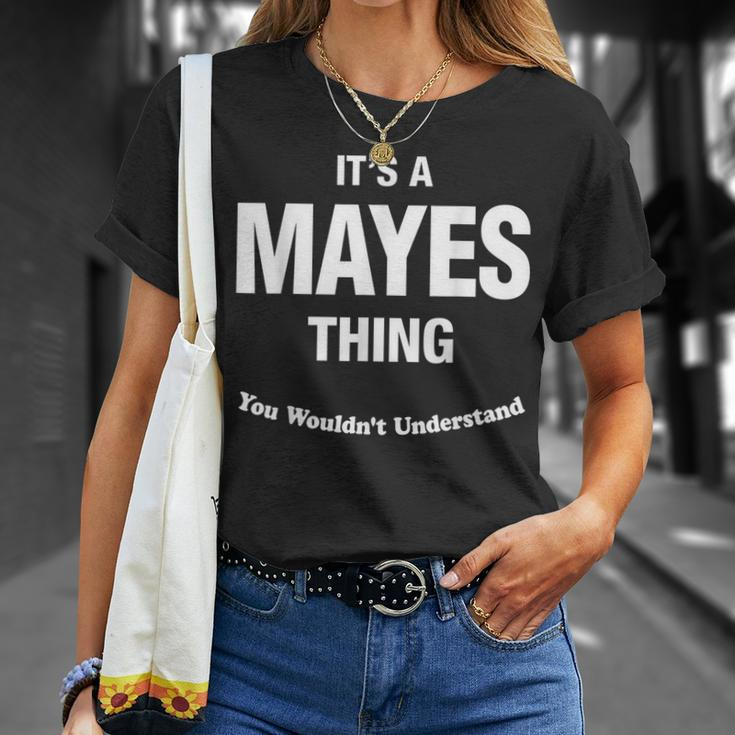 Mayes Thing Name Family Reunion Funny Family Reunion Funny Designs Funny Gifts Unisex T-Shirt Gifts for Her