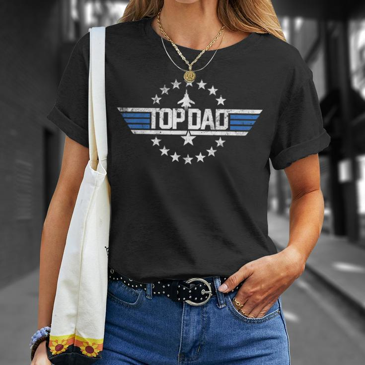 Mens Christmas Birthday Gift For Top Dad Birthday Gun Fathers Da Unisex T-Shirt Gifts for Her