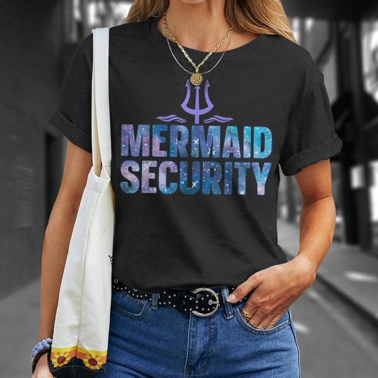 Mermaid Security Funny Dad Mermaid Family Mermaid Squad Unisex T-Shirt Gifts for Her