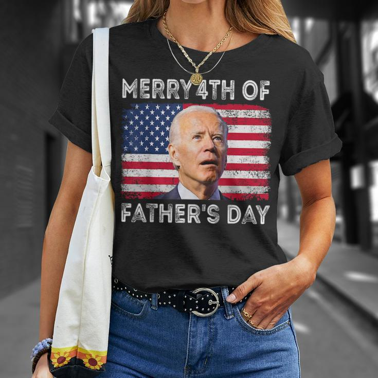 Merry 4Th Of July Fathers Day 4Th Of July Unisex T-Shirt Gifts for Her