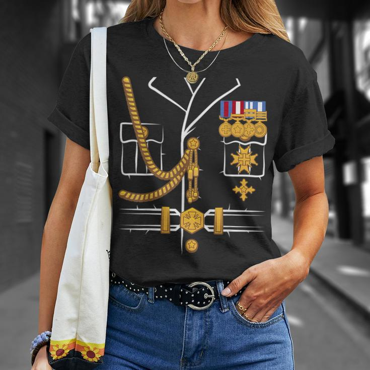 Military Dictator General Officer Uniform Halloween Costume Halloween Costume T-Shirt Gifts for Her