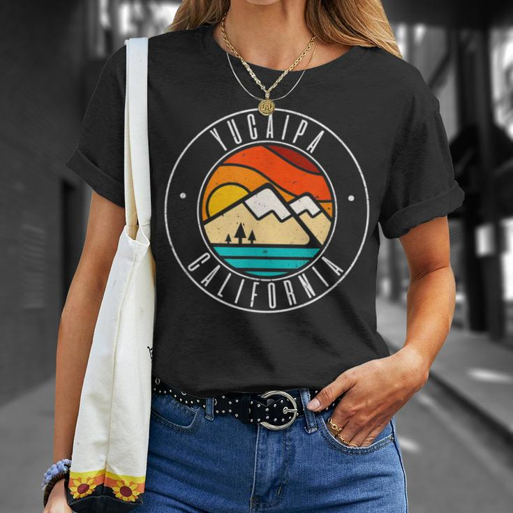 Minimalist Outdoors Yucaipa California Ca T-Shirt Gifts for Her