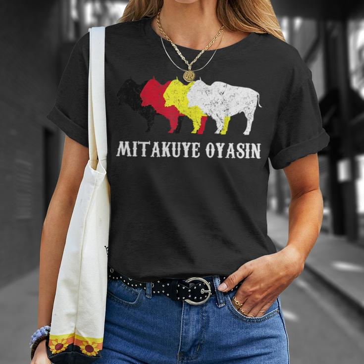 Mitakuye Oyasin Indian Culture - Oglala Lakota Sioux Chief Unisex T-Shirt Gifts for Her