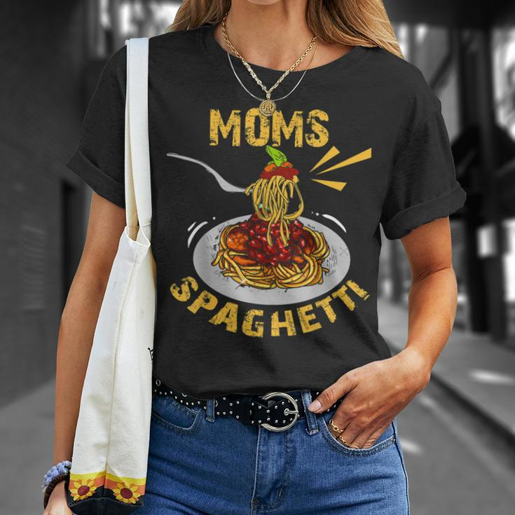 Moms Spaghetti Food Lovers Mothers Day Novelty Gift For Women Unisex T-Shirt Gifts for Her