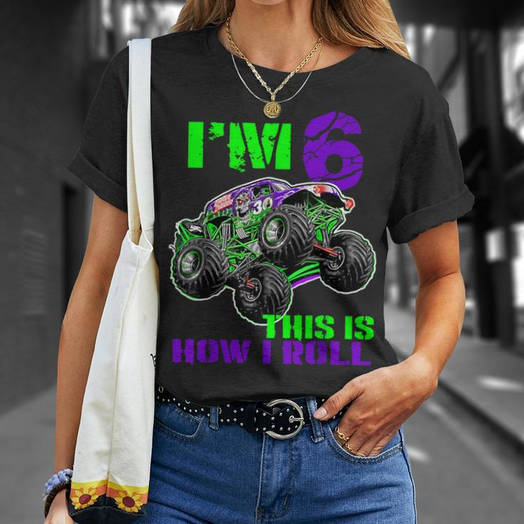 Monster Trucks Are My Jam 6Th Birthday Boy 6 Years Old T-Shirt Gifts for Her