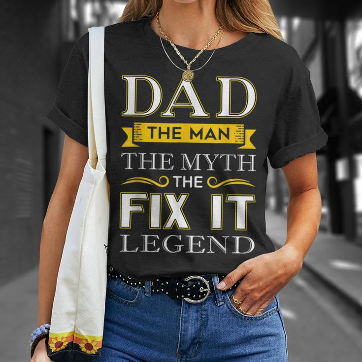 Mr Fix It Dad Gifts Fathers Day Handy Man Gift For Mens Unisex T-Shirt Gifts for Her