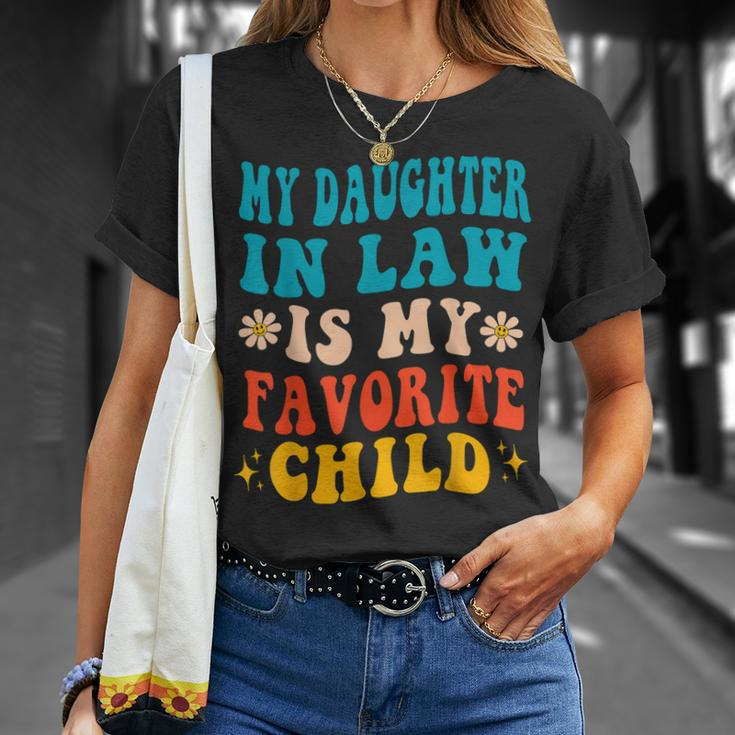 My Daughter In Law Is My Favorite Child Funny Father In Law Unisex T-Shirt Gifts for Her