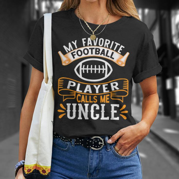 My Favorite Football Player Calls Me Uncle - Usa Football Unisex T-Shirt Gifts for Her