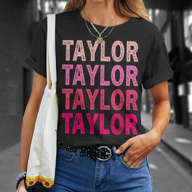 Name Taylor I Love Taylor T-Shirt Gifts for Her