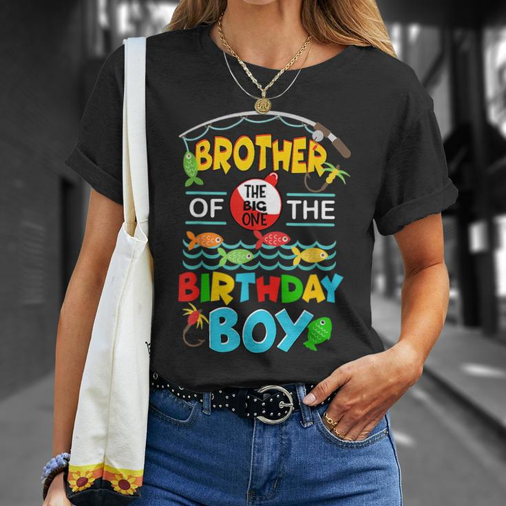 O Fish Ally One Birthday Outfit Brother Of The Birthday Boy Unisex T-Shirt Gifts for Her