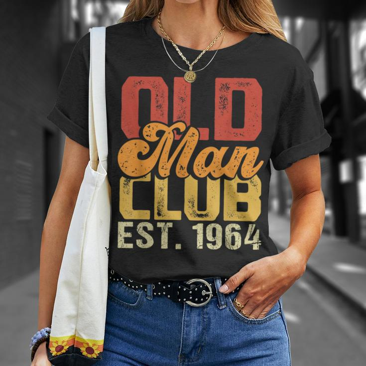 Old Man Club Est1964 Birthday Vintage Graphic Gift For Mens Unisex T-Shirt Gifts for Her
