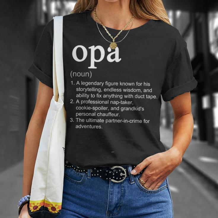Opa Definition Funny Cool Unisex T-Shirt Gifts for Her