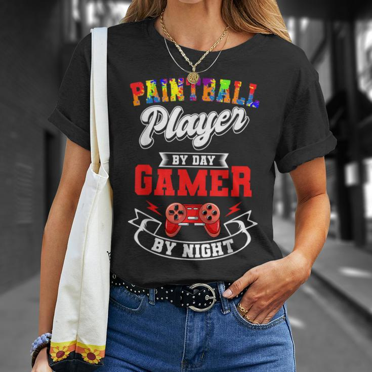Paintball Paintballer Video Gamer Shooting Team Sport Master T-Shirt Gifts for Her