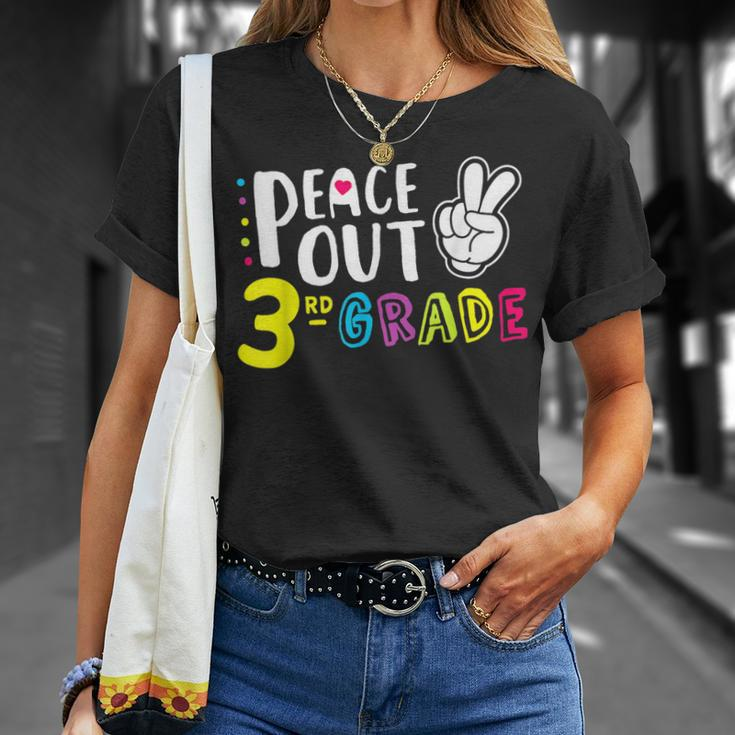 Peace Out Third GradeFunny 3Rd Grade Graduation Unisex T-Shirt Gifts for Her
