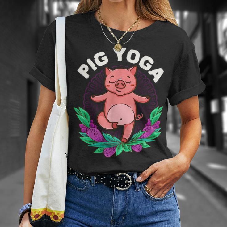 Pig Yoga Meditation Cute Zen Funny Gift For Yogis Meditation Funny Gifts Unisex T-Shirt Gifts for Her