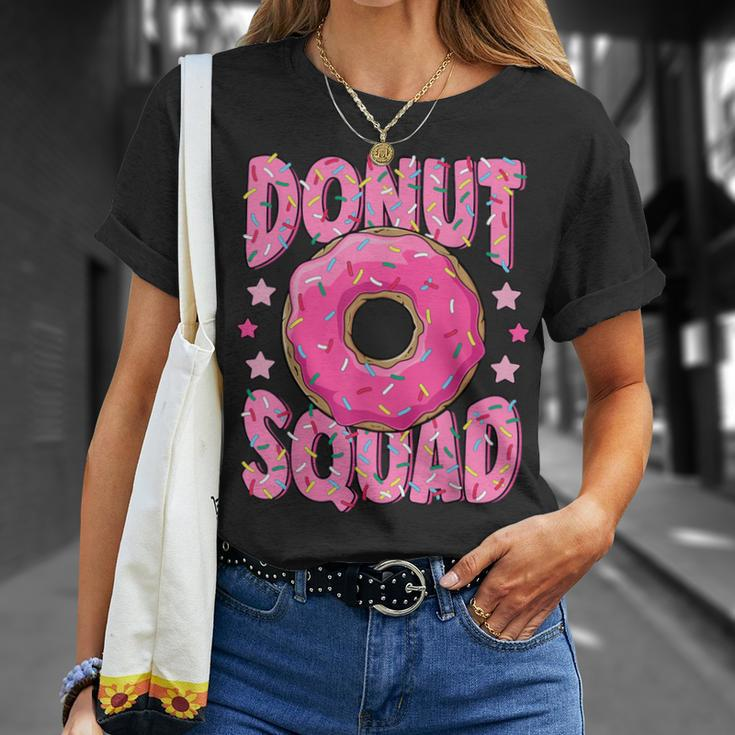 Pink Donut Squad Sprinkles Donut Lover Matching Donut Party T-Shirt Gifts for Her