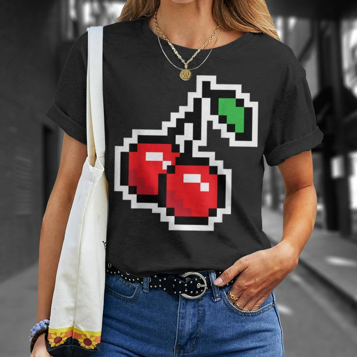 Pixel Cherries 80S Video Game Halloween Costume Easy Group T-Shirt Gifts for Her