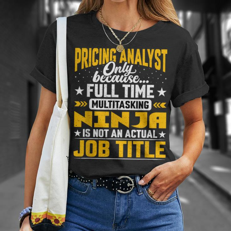 Pricing Analyst Job Title Pricing Researcher Accountant T-Shirt Gifts for Her