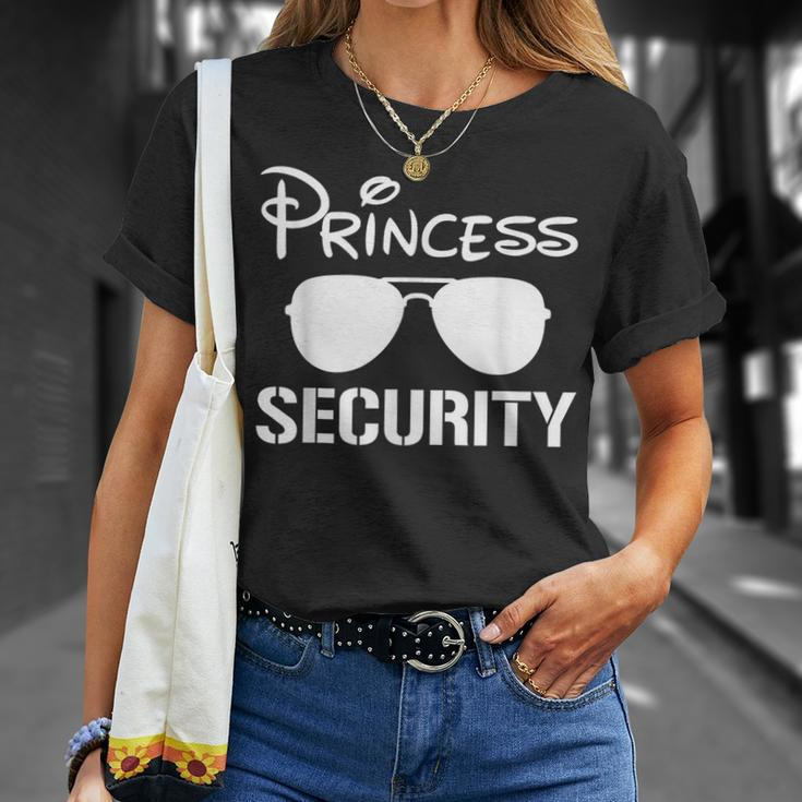 Princess Security Funny Birthday Halloween Party Design Unisex T-Shirt Gifts for Her