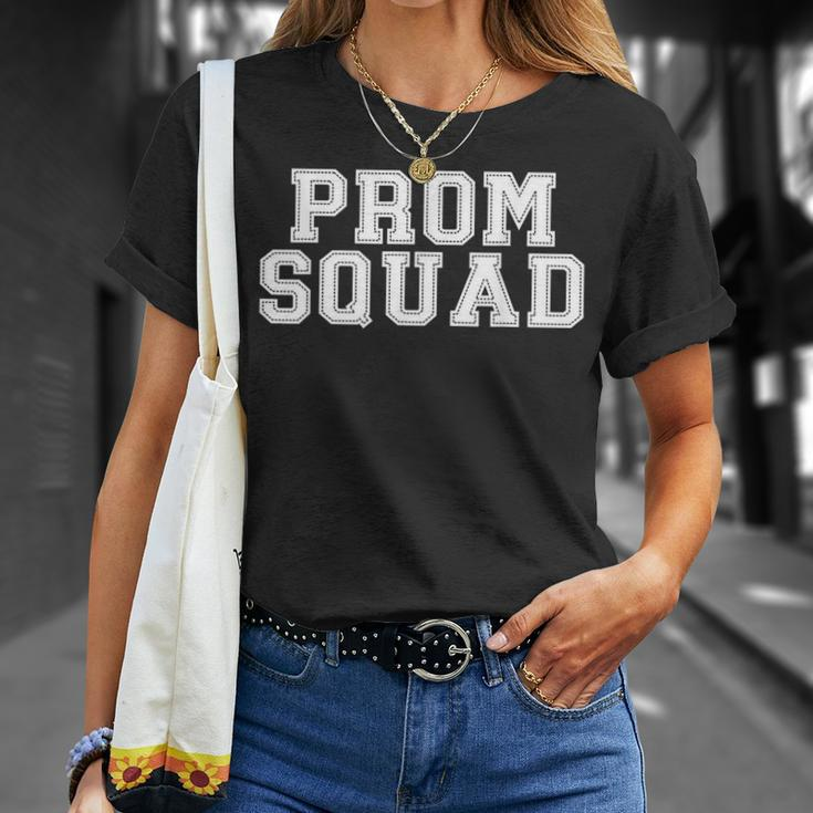 Prom Squad 2023 Vintage Prom Graduation Matching Group Unisex T-Shirt Gifts for Her