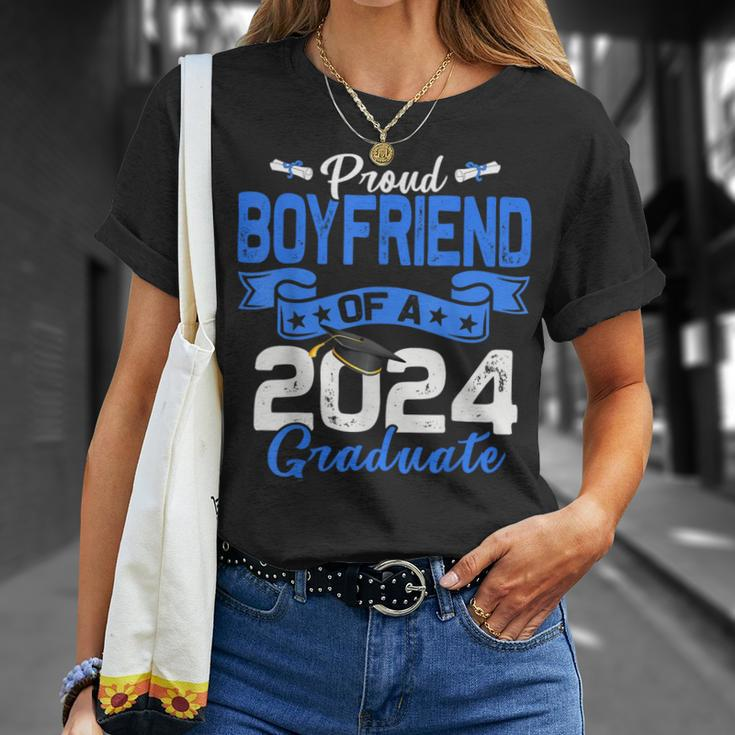 Proud Boyfriend Of A Class Of 2024 Graduate For Graduation T-Shirt Gifts for Her
