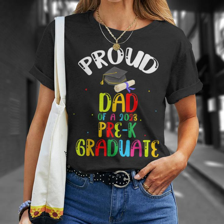 Proud Dad Of Preschool Graduate 2023 School Prek Graduation Unisex T-Shirt Gifts for Her