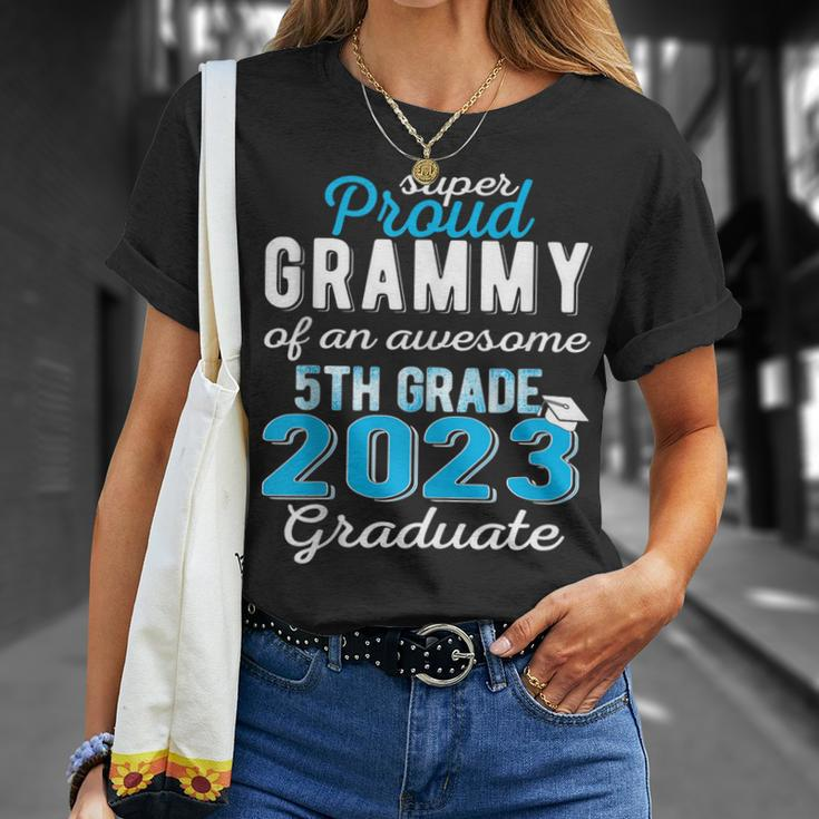 Proud Grammy Of 5Th Grade Graduate 2023 Family Graduation Unisex T-Shirt Gifts for Her