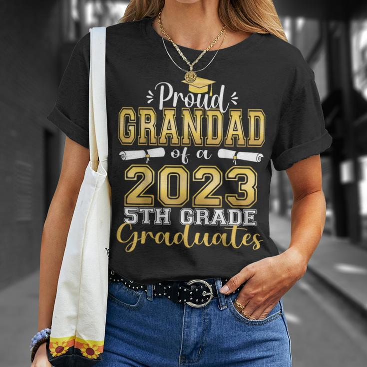 Proud Grandad Of 5Th Grade Graduate 2023 Family Graduation Unisex T-Shirt Gifts for Her