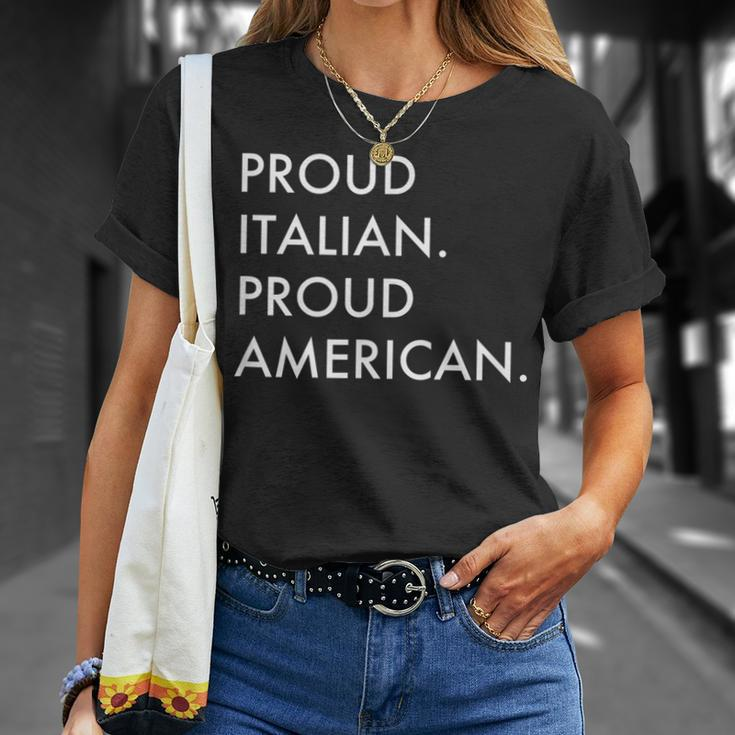 Proud Italian Proud American Love My Italy Unisex T-Shirt Gifts for Her