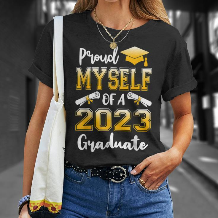 Proud Myself Of A Class Of 2023 Graduate Senior Graduation Unisex T-Shirt Gifts for Her