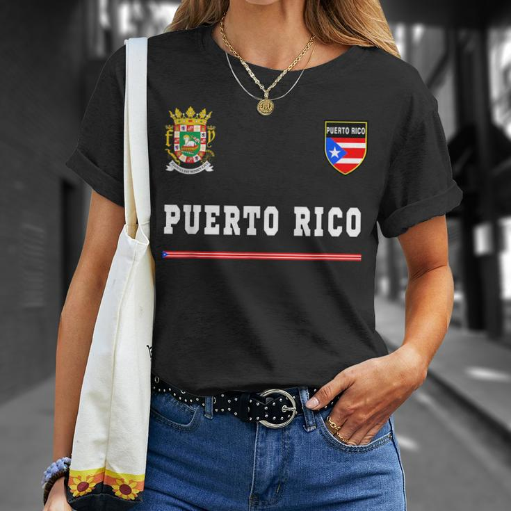 Puerto Rico SportSoccer Jersey Flag Football Unisex T-Shirt Gifts for Her