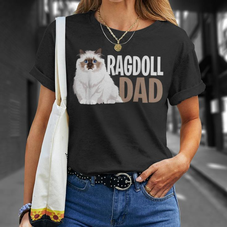 Ragdoll Cat Dad Funny Cat Owner Lovers Unisex T-Shirt Gifts for Her
