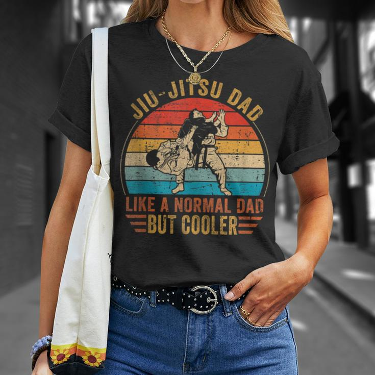 Retro Jiu Jitsu Dad Bjj Men Fathers Day Vintage Unisex T-Shirt Gifts for Her